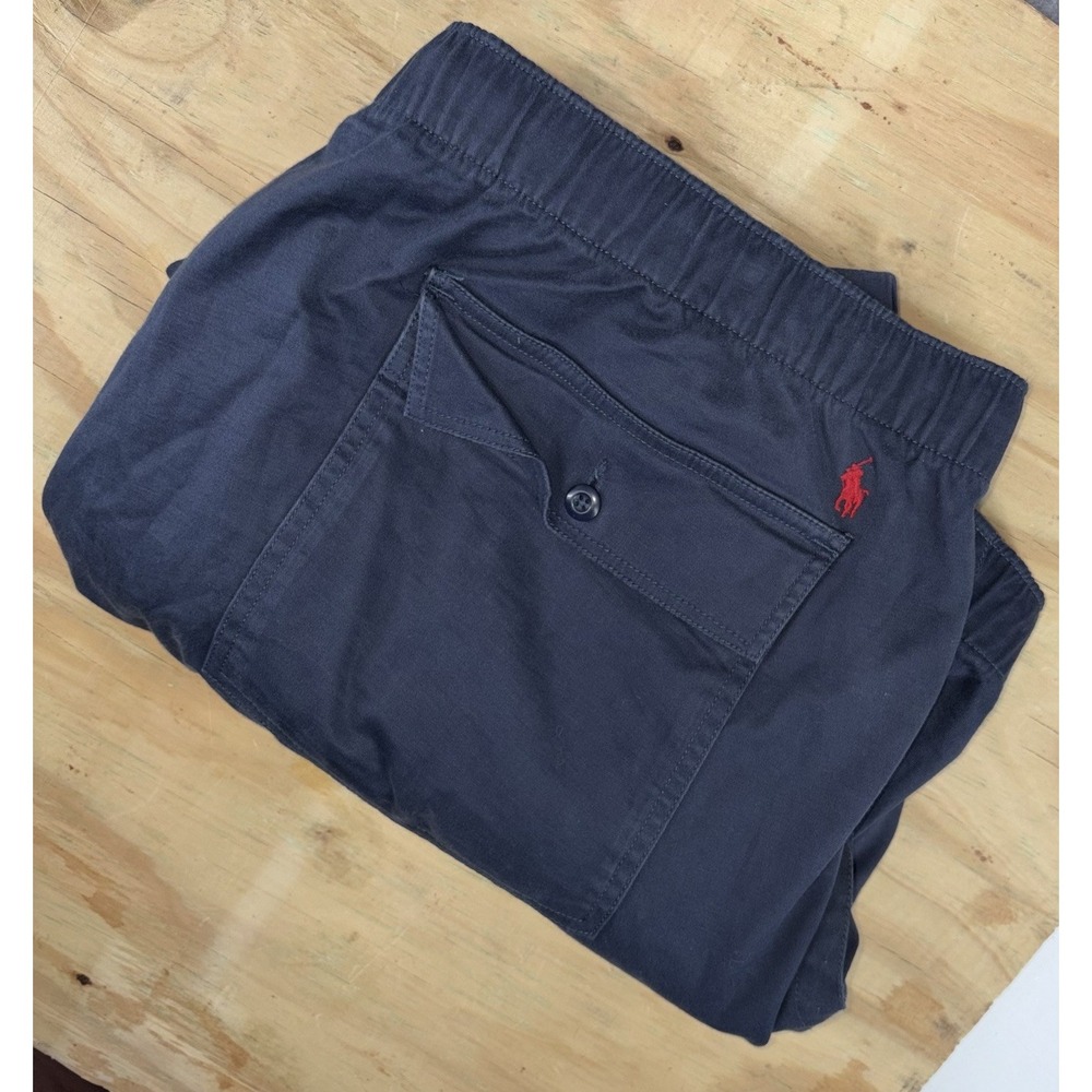 Polo Ralph Lauren Chino Joggers Field Pants 4XB 4XL Big Navy Blue Stretch Wasit